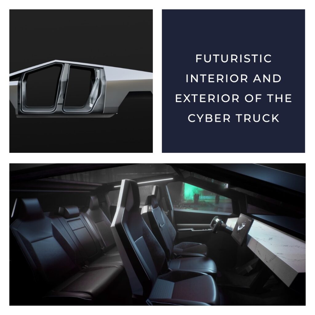 Tesla Cybertruck interior and exterior